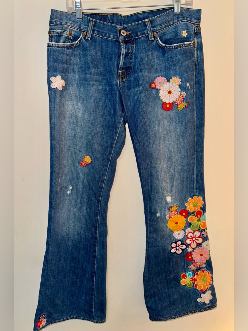 Lucky Brand Y2K New Sweet Dreams Kimono lil’ Maggie Floral Embroidery lowrise 10